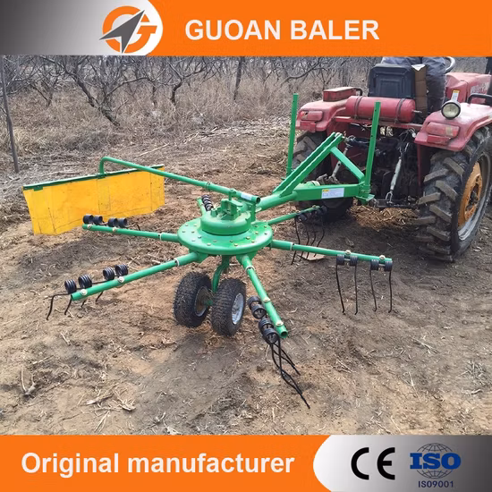 Tractor Mounted Finger Plate Disc Rotary Hay Rake for Sale