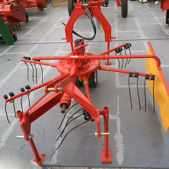 Tractor Mounted Finger Plate Disc Rotary Hay Rake for Sale